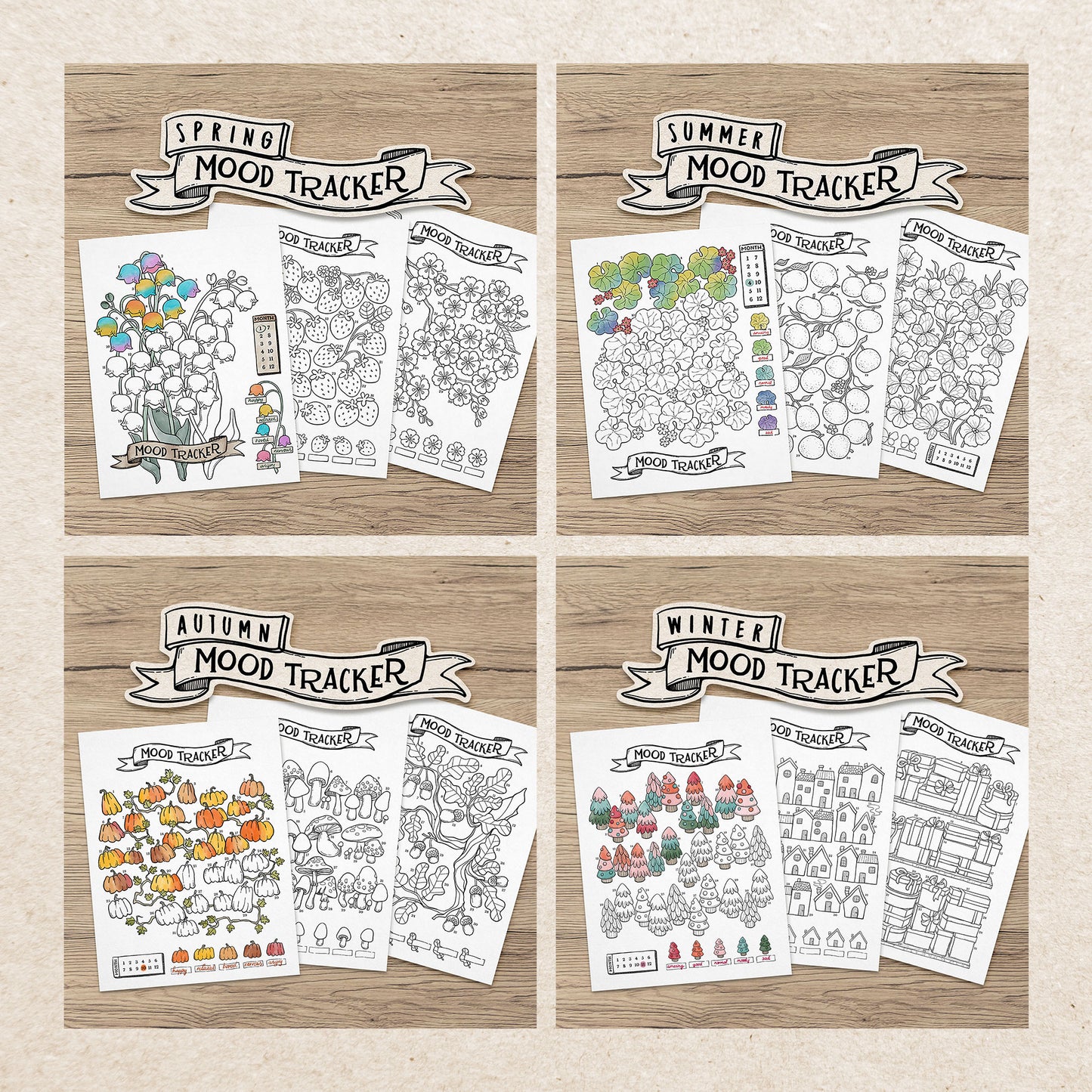 Four Seasons Mood Tracker Set