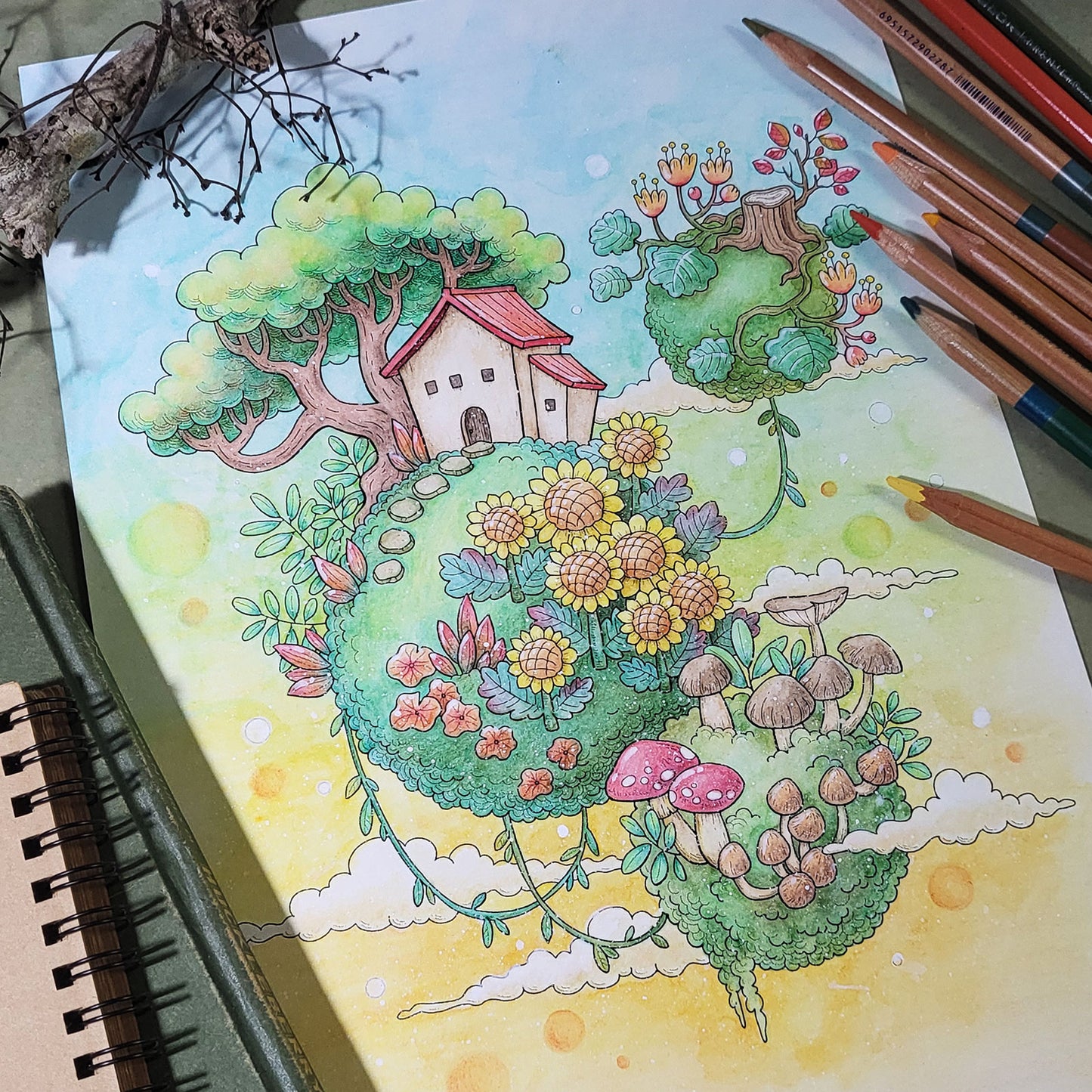 FLYING TOWN Vol.1 Coloring Book