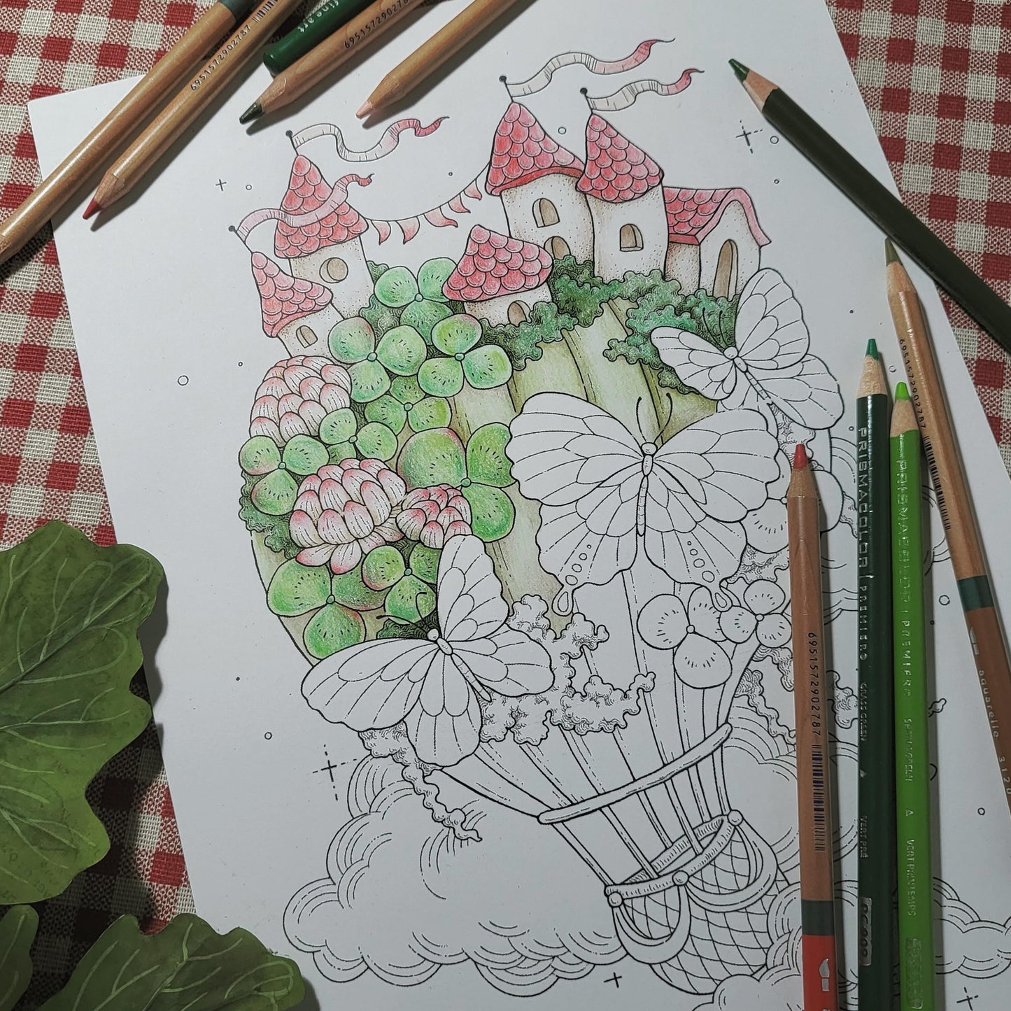 FLYING TOWN Vol.1 Coloring Book