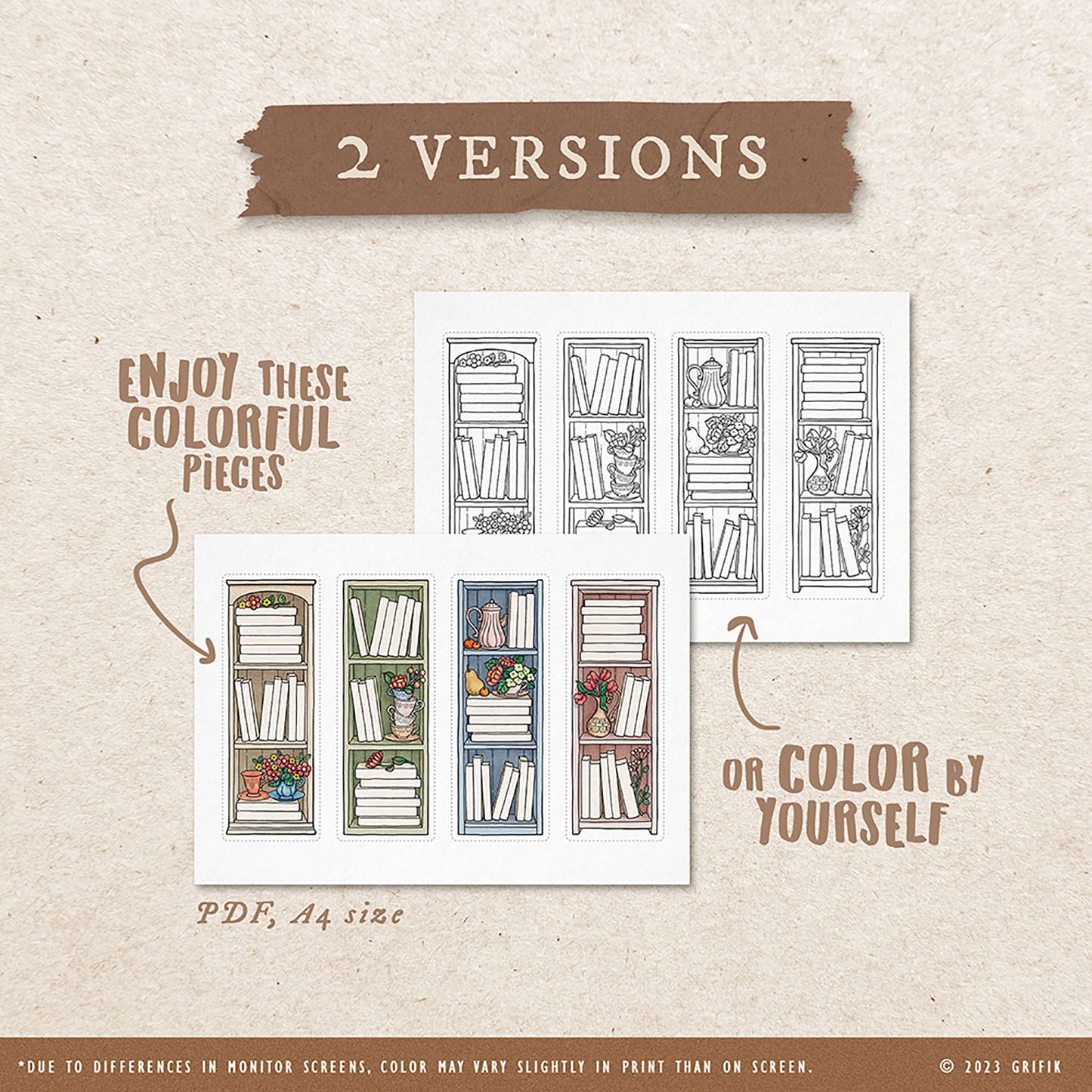 Vintage Book Tracker Bookmark Set