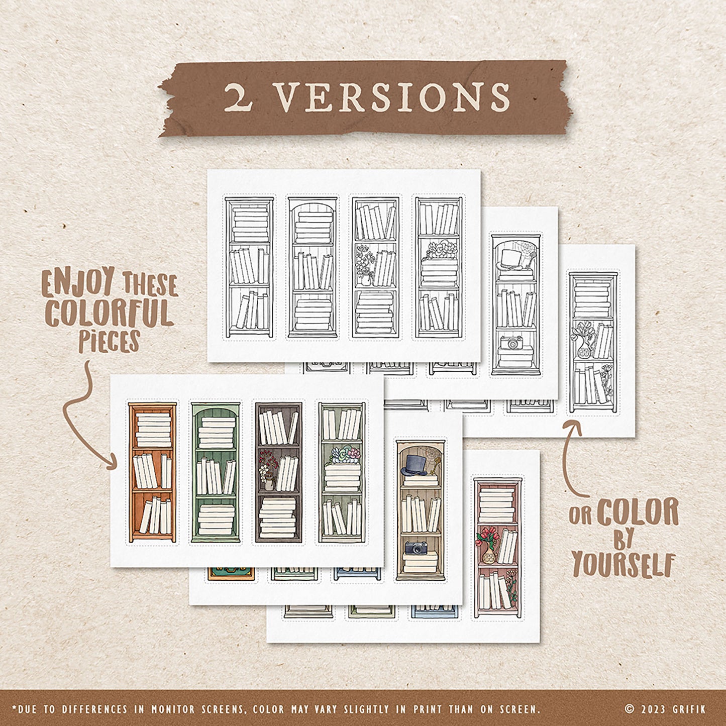 Vintage Book Tracker Bookmark Set