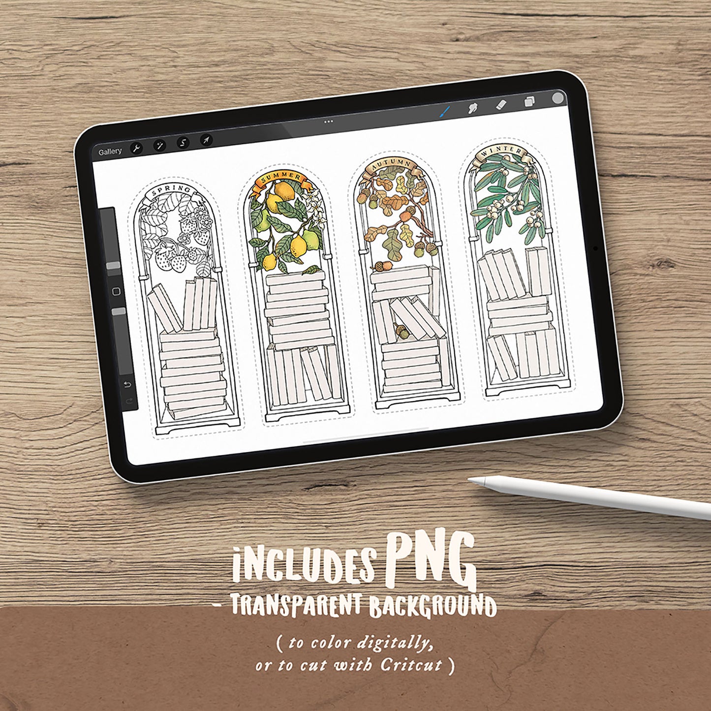 Seasonal Book Tracker Bookmarks