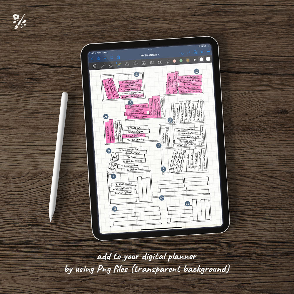Reading Tracker Sheet, 96 Books to Read
