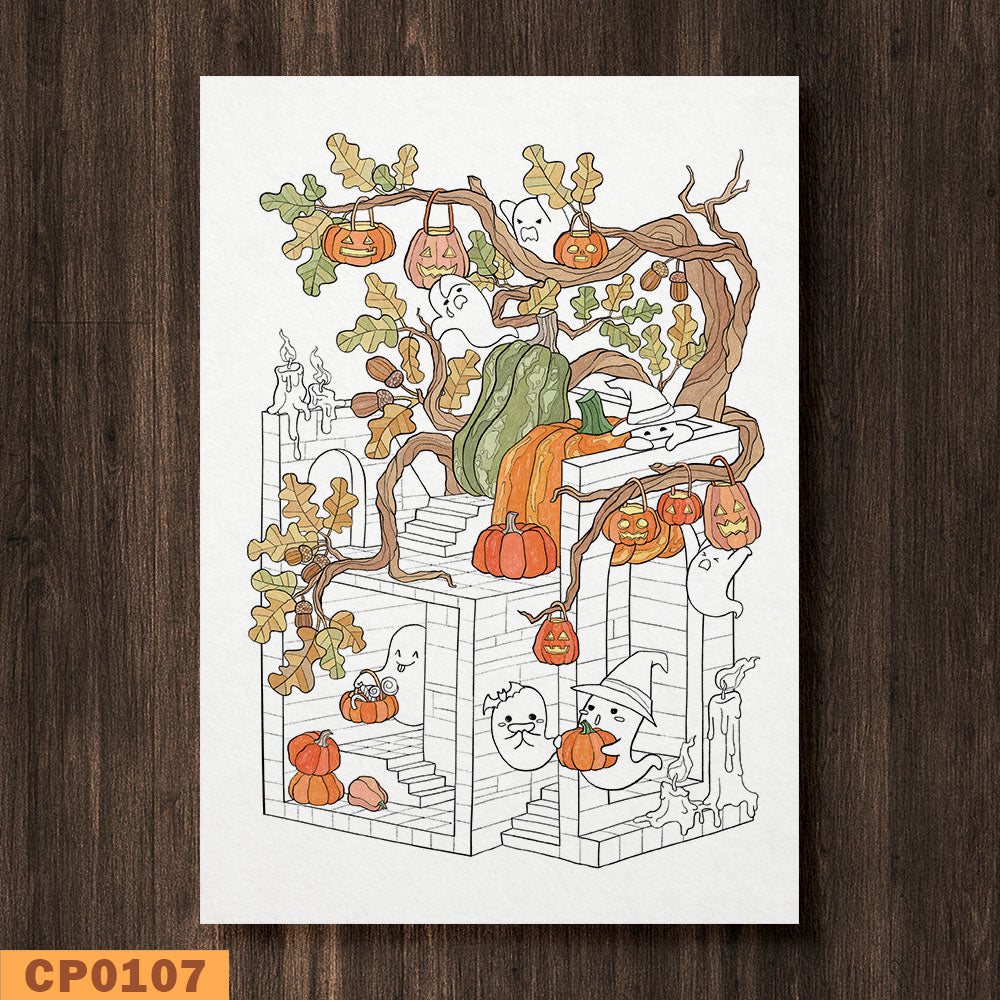 Spooky Castle 01 Coloring Page