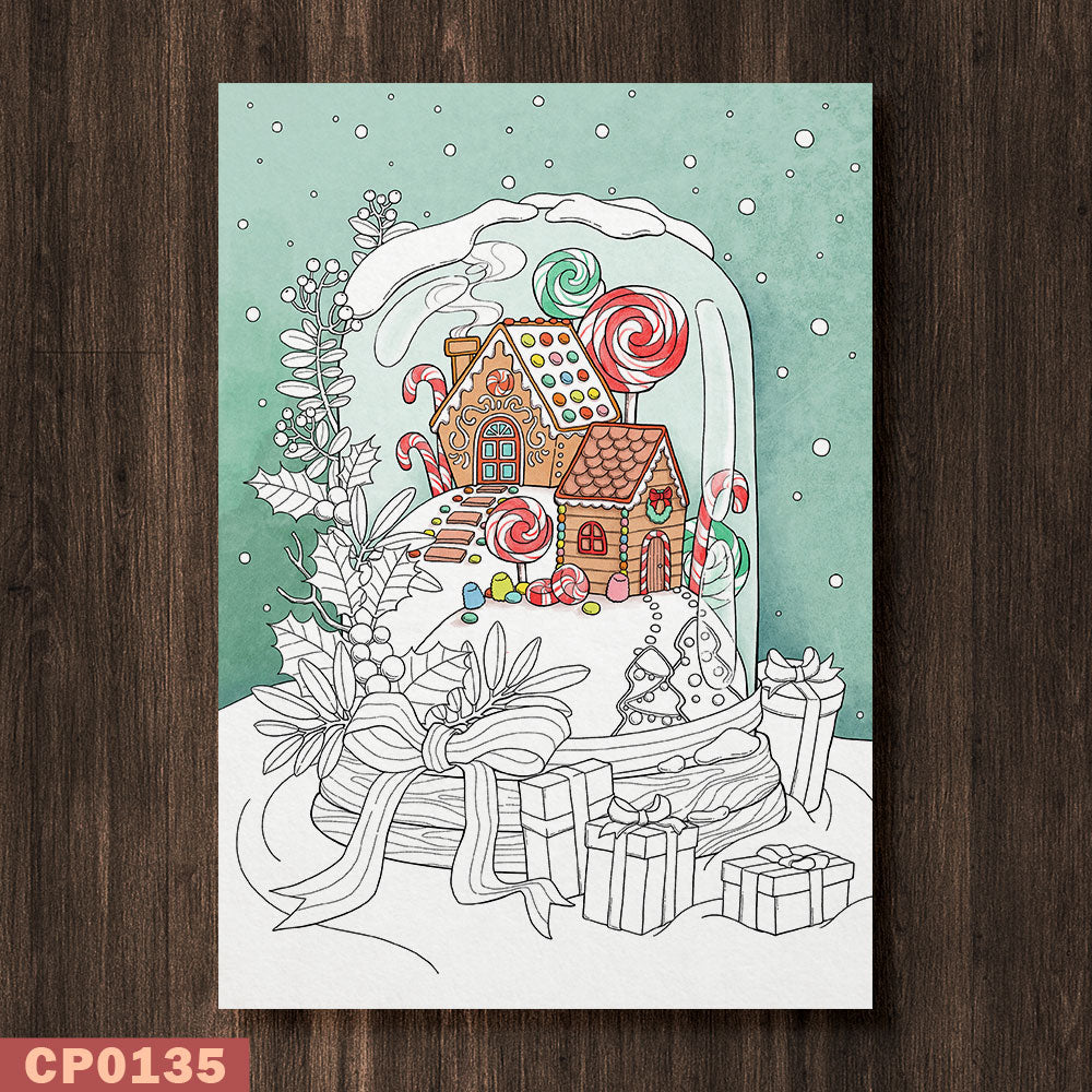 Snowglobe Coloring Page