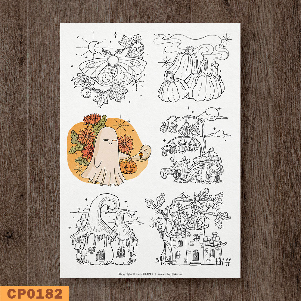 Spooky Tinies Coloring Page