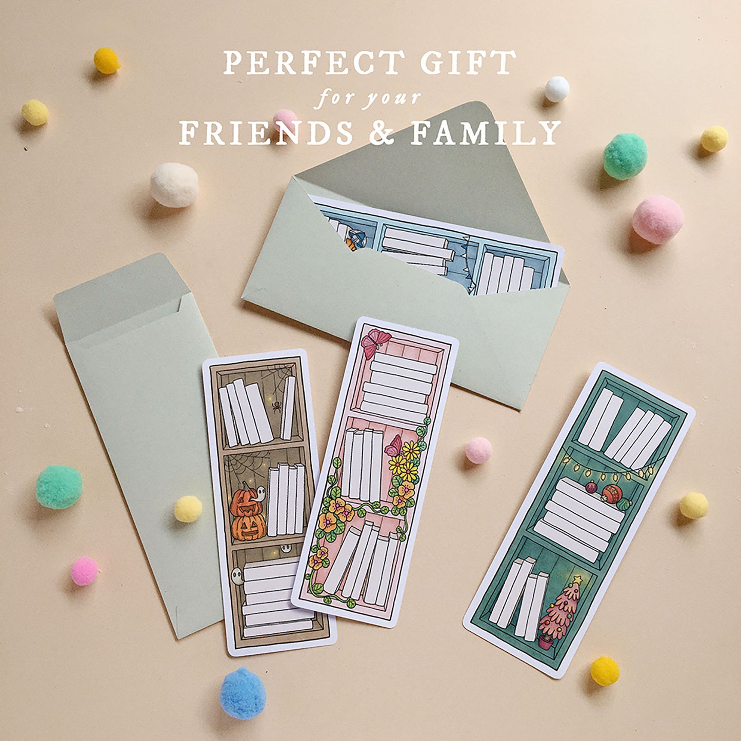 Seasonal Book Tracker Bookmarks
