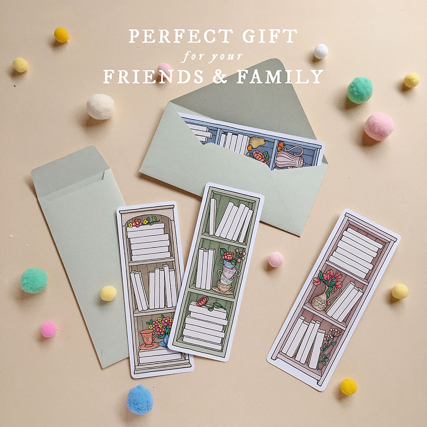 Vintage Book Tracker Bookmark Set