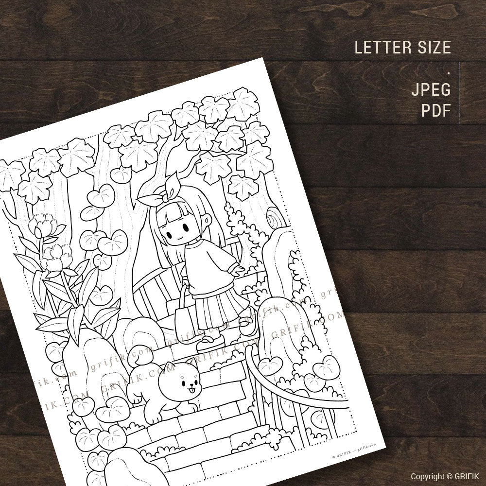 Maple Path Coloring Page