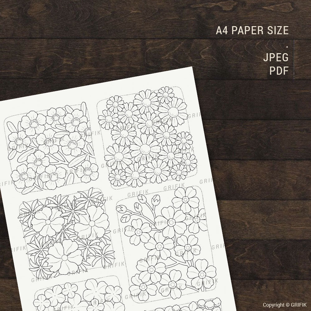 Little Flowers 1 Coloring Page