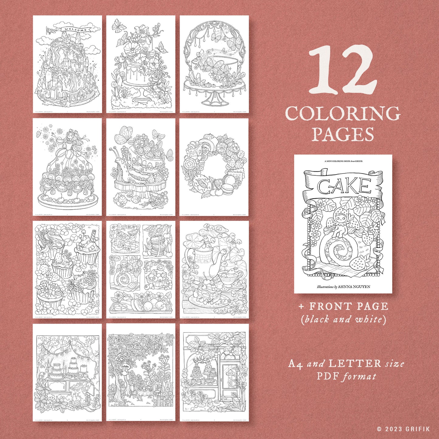 CAKE Mini Coloring Book