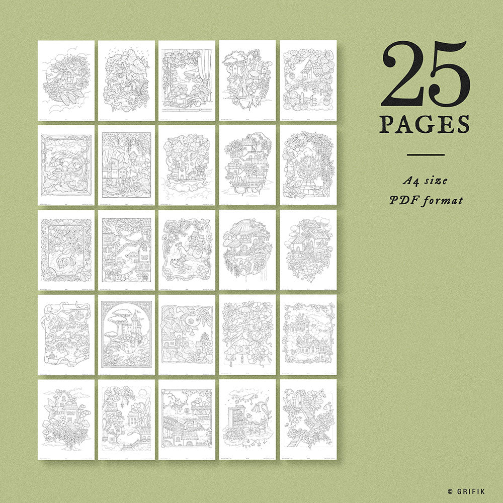 FLYING TOWN Vol.2 Coloring Book