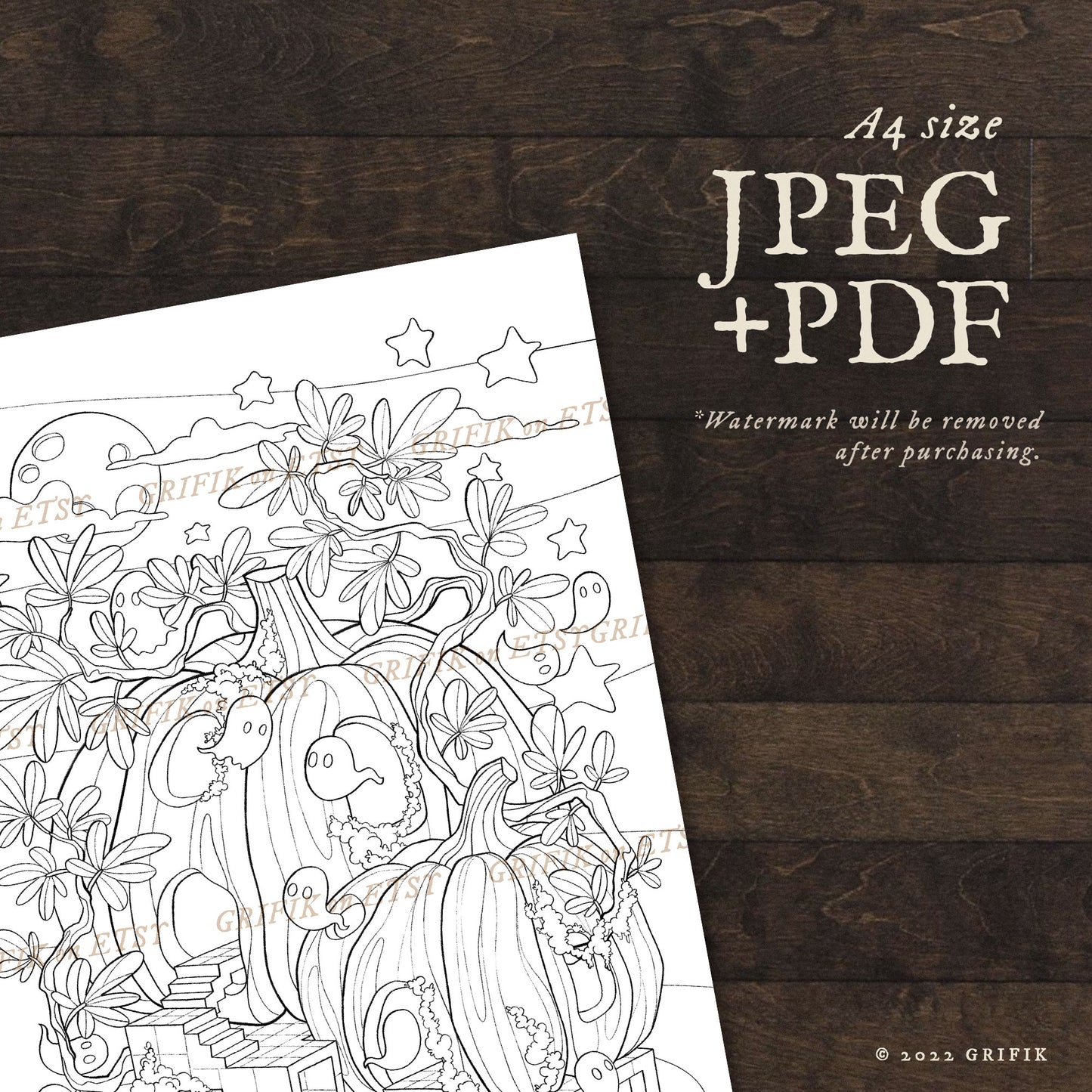 Two Pumpkins Coloring Pages