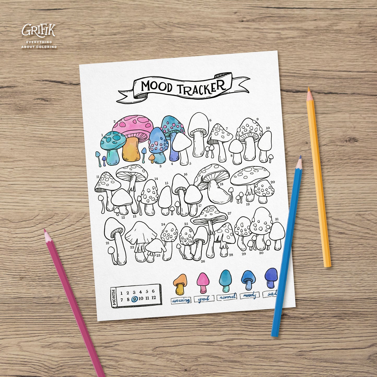 Autumn Mood Tracker Set
