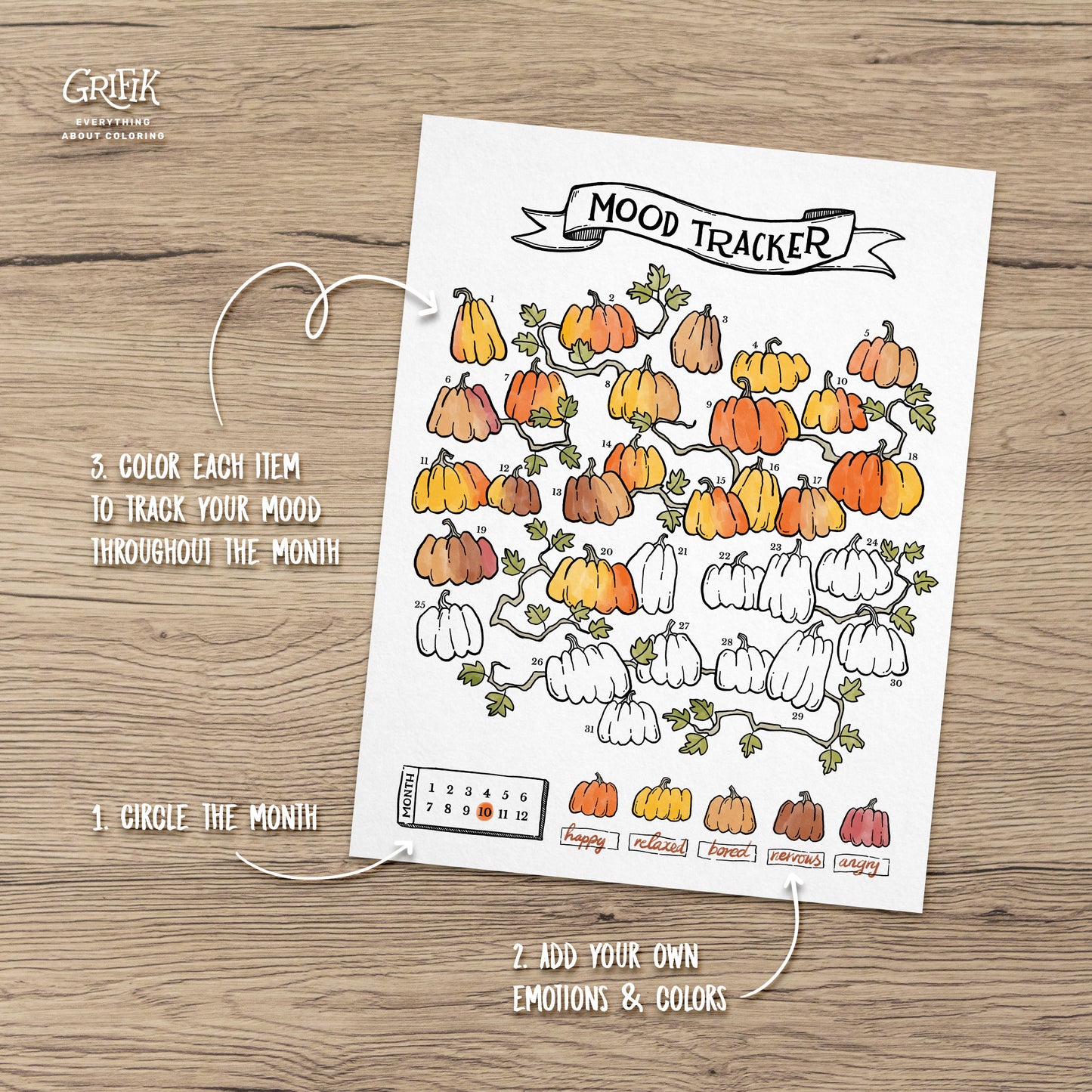 Autumn Mood Tracker Set