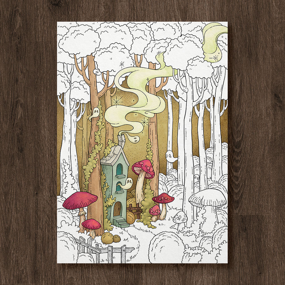 Autumn Town 12 Coloring Pages Pack