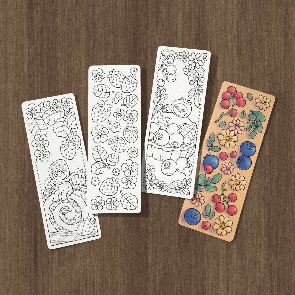 CAKE Coloring Bookmarks - Set 2