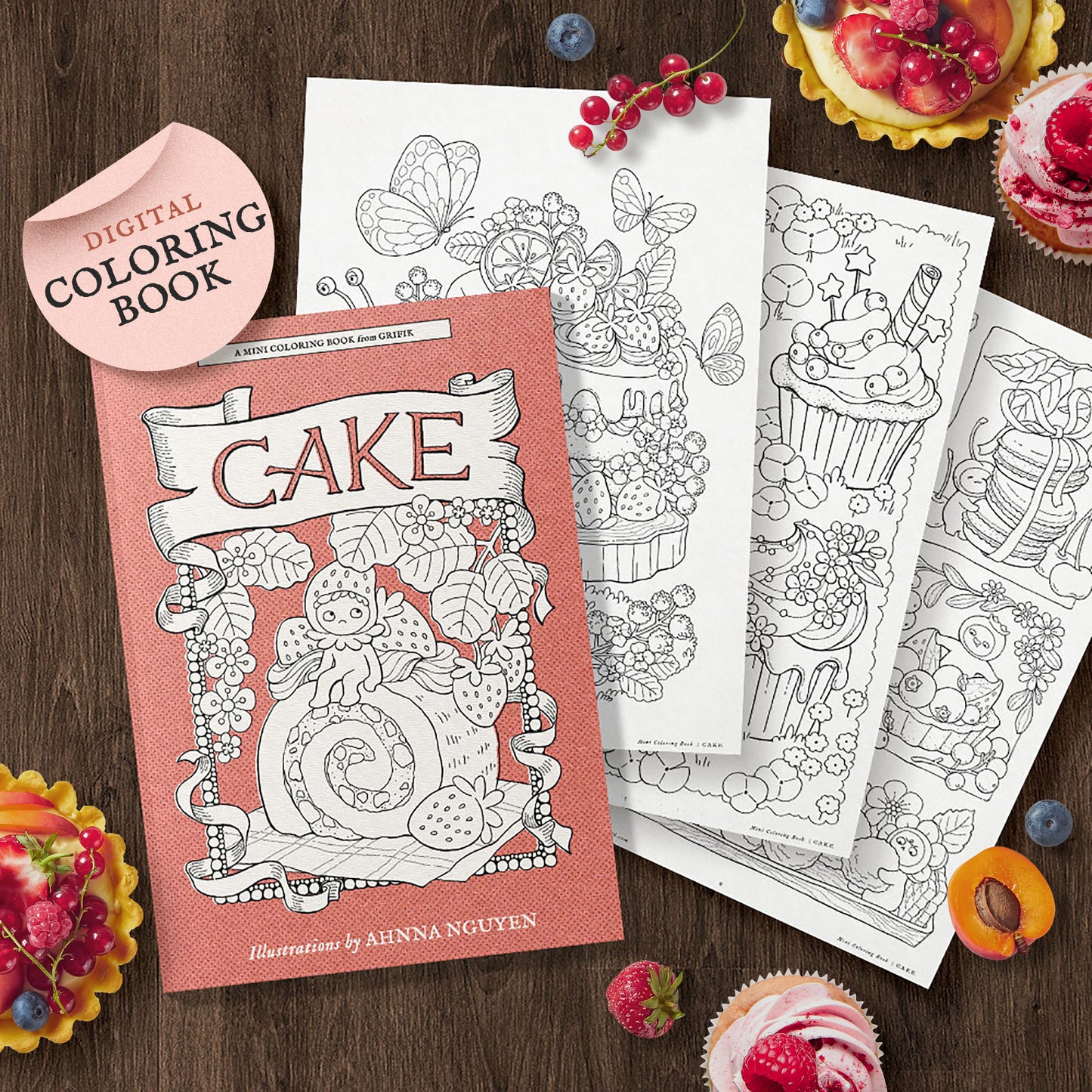 CAKE Mini Coloring Book