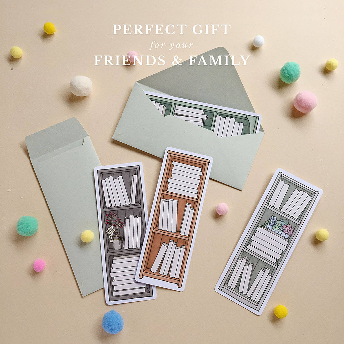 Vintage Book Tracker Bookmark Set