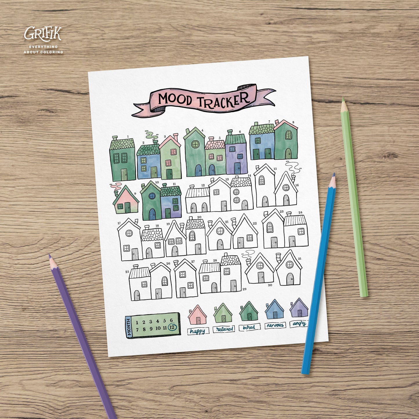 Winter Mood Tracker Set