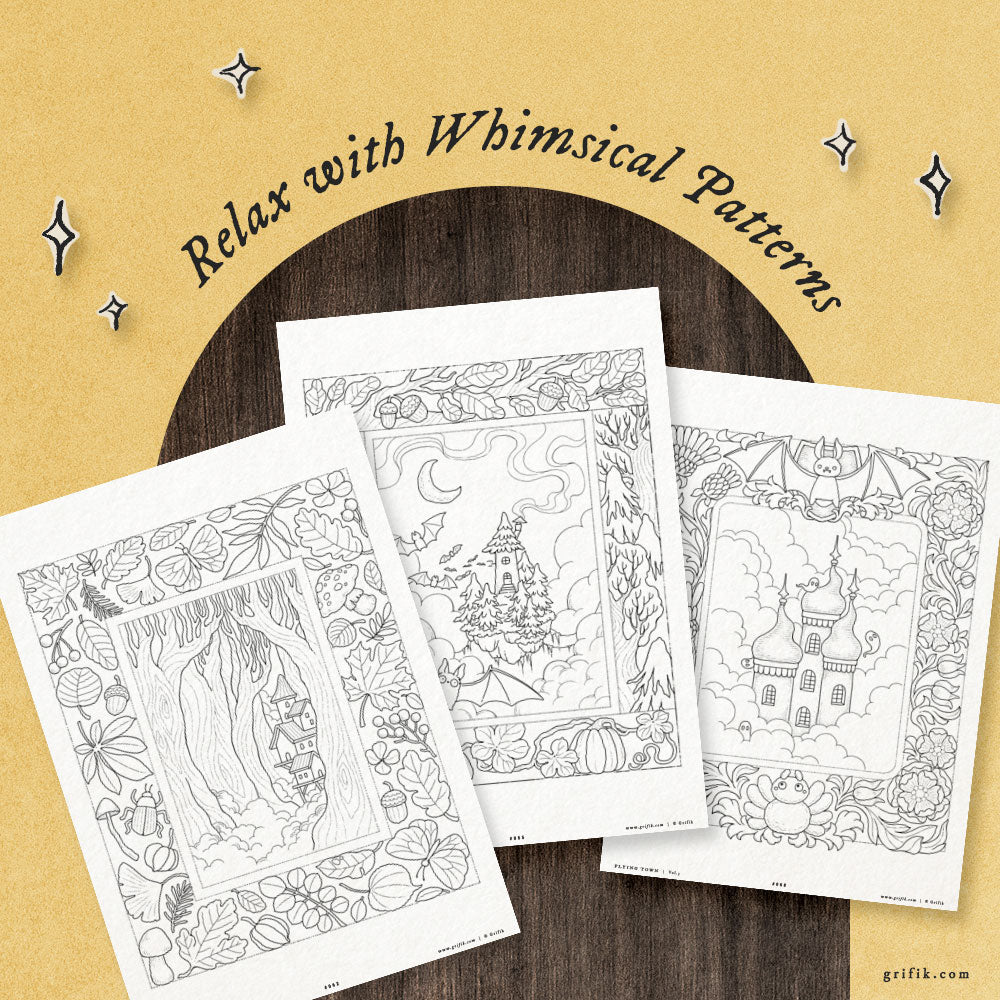 FLYING TOWN Vol.3 Coloring Book