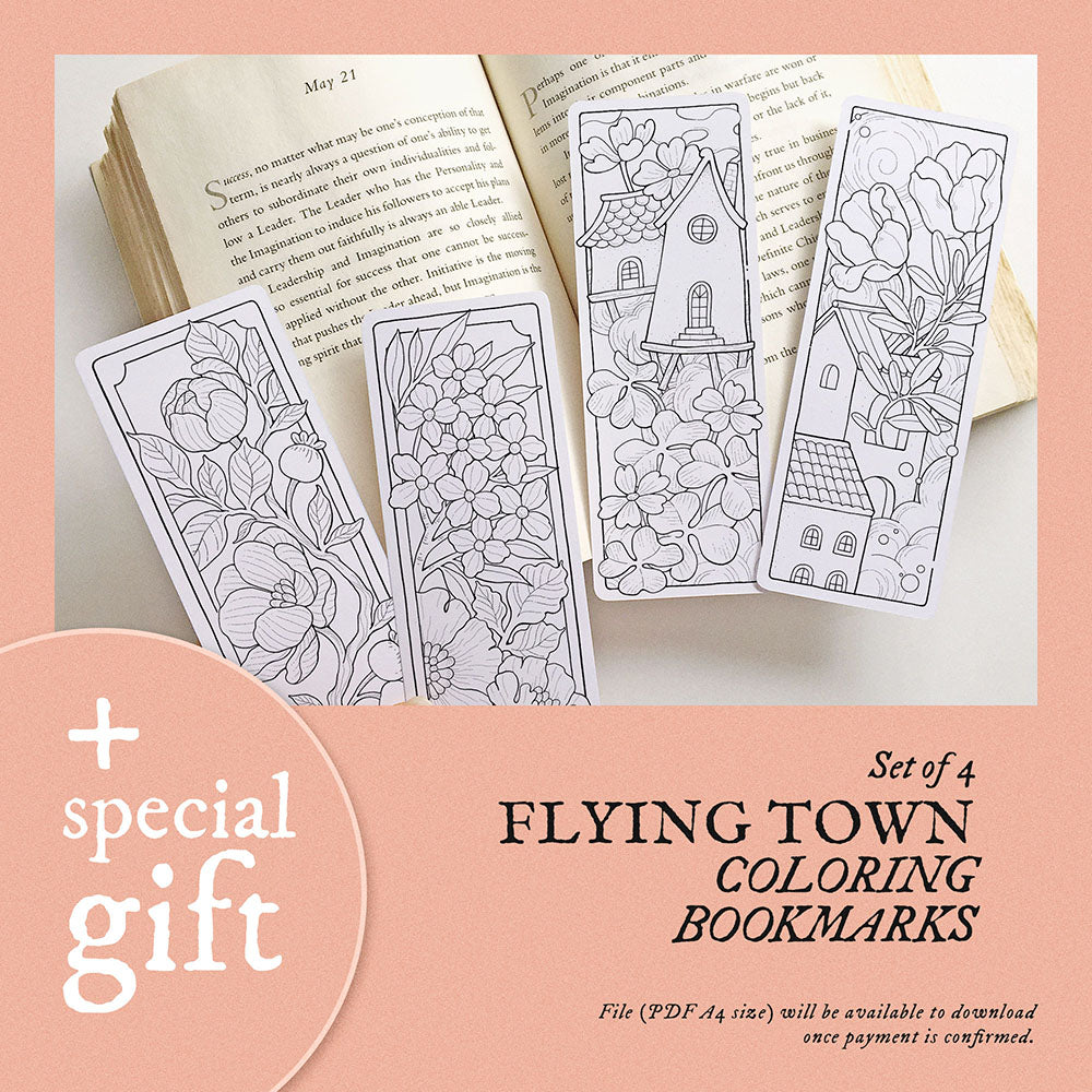 FLYING TOWN Vol.1 Coloring Book