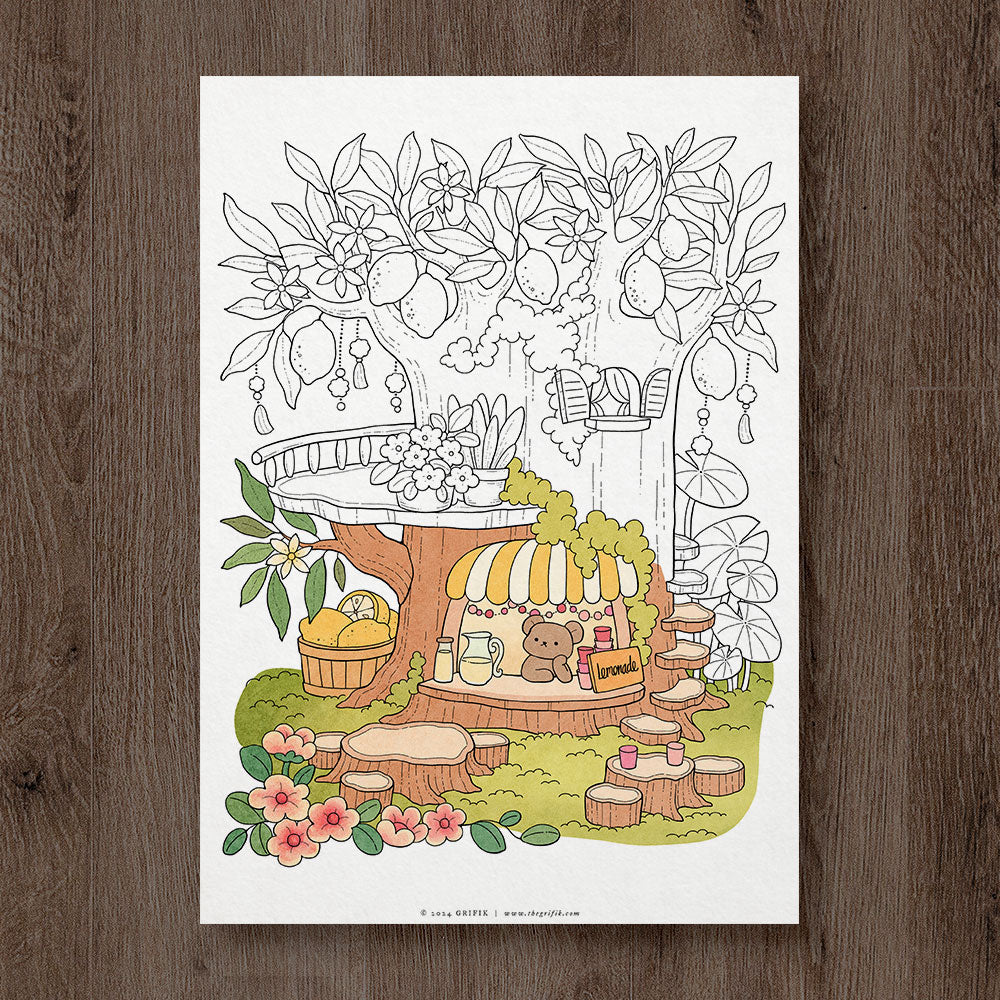 FANTASY TOWN 12 Coloring Pages Pack