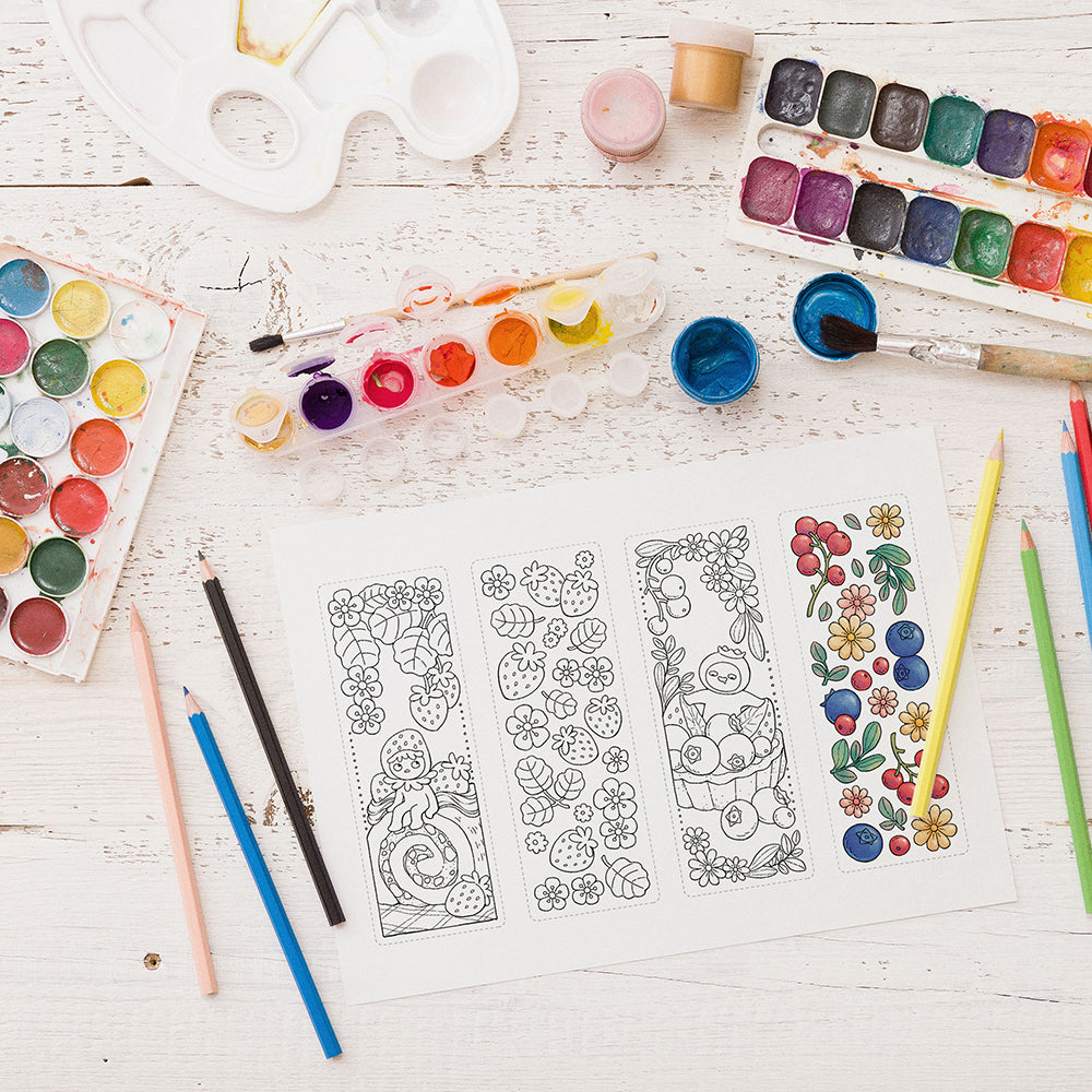 CAKE Coloring Bookmarks - Set 2