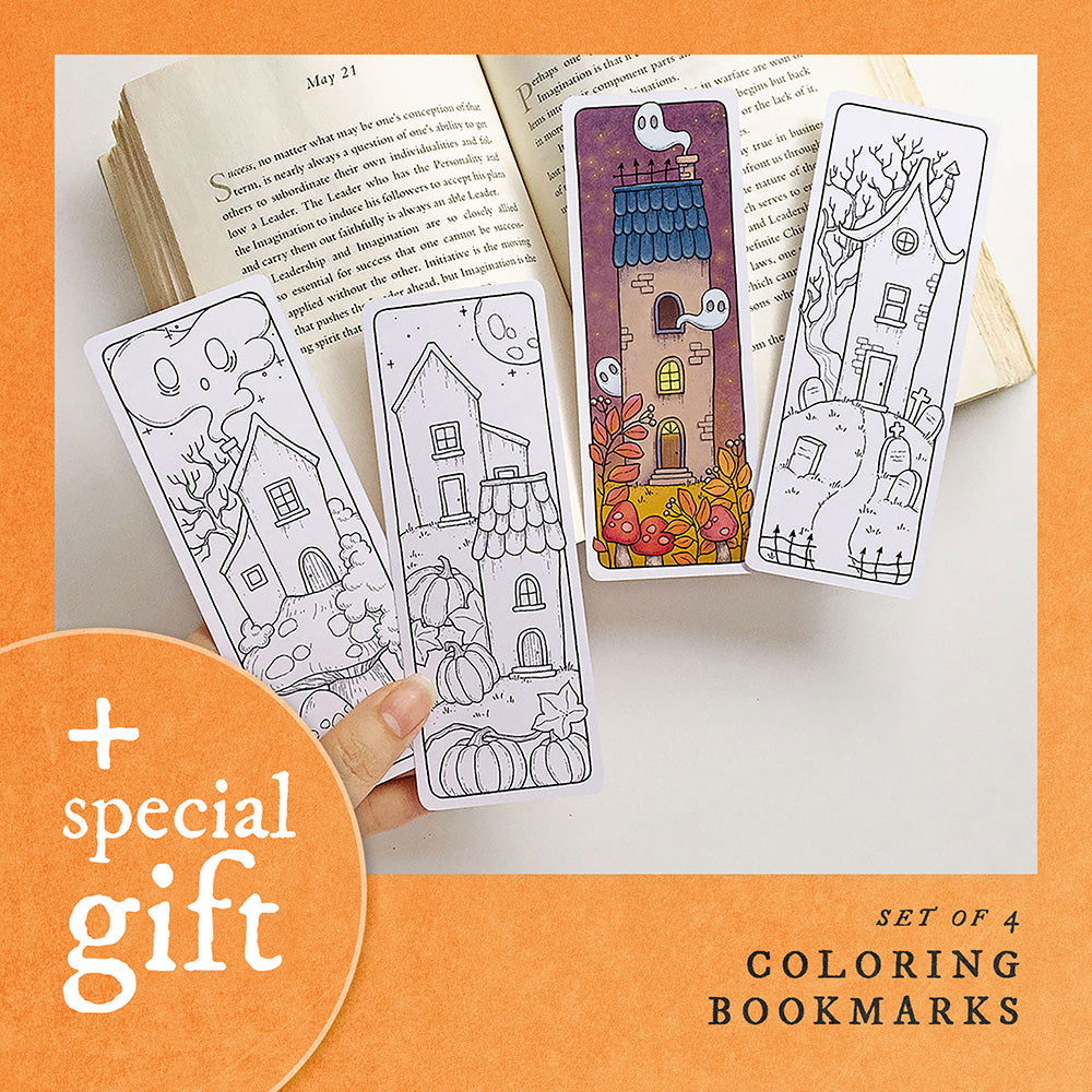 Autumn Town 12 Coloring Pages Pack