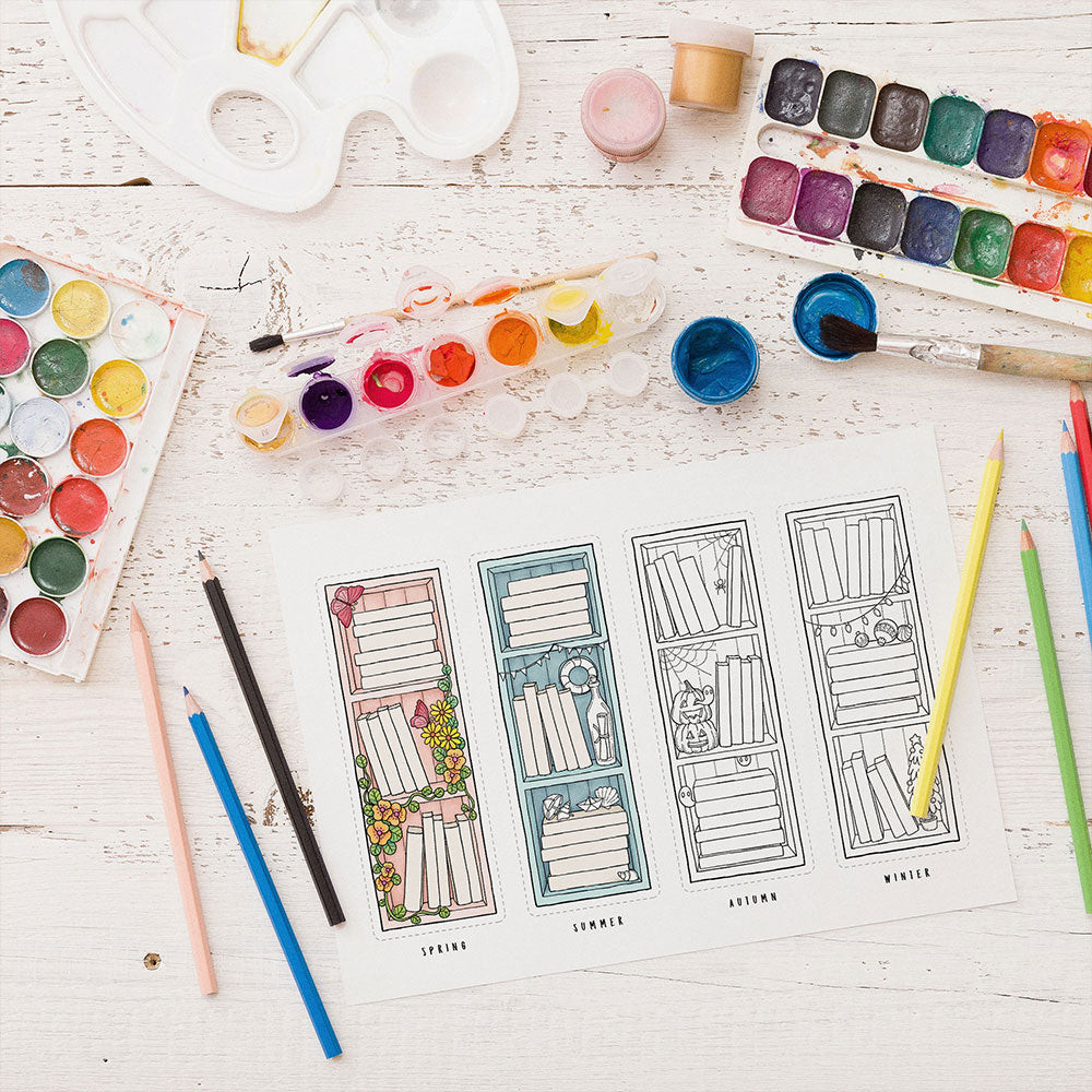 Seasonal Book Tracker Bookmarks
