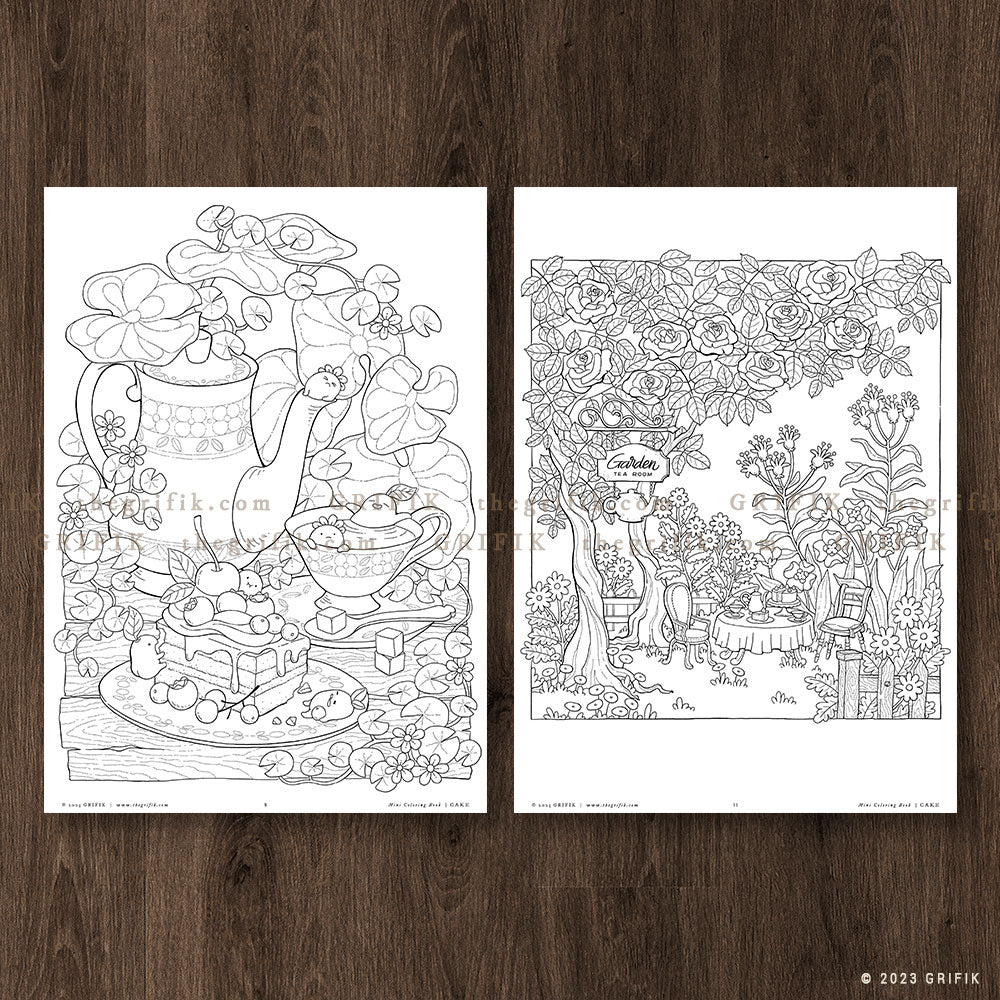 CAKE Mini Coloring Book