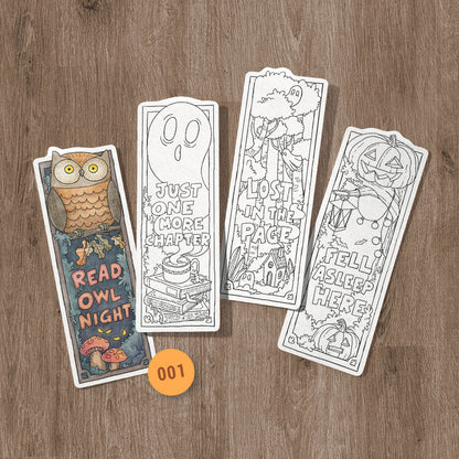 One More Chapter Coloring Bookmarks