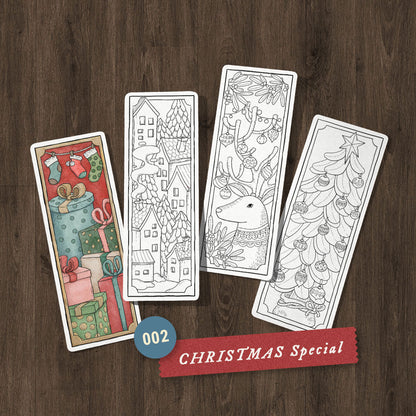 A Merry Little Christmas Coloring Bookmarks