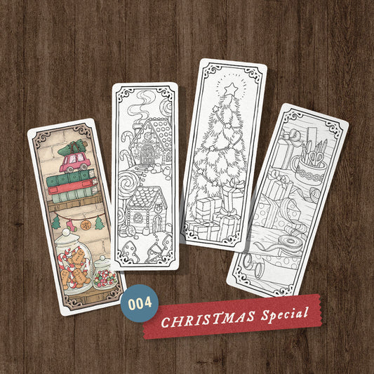 Christmas Wonders Coloring Bookmarks