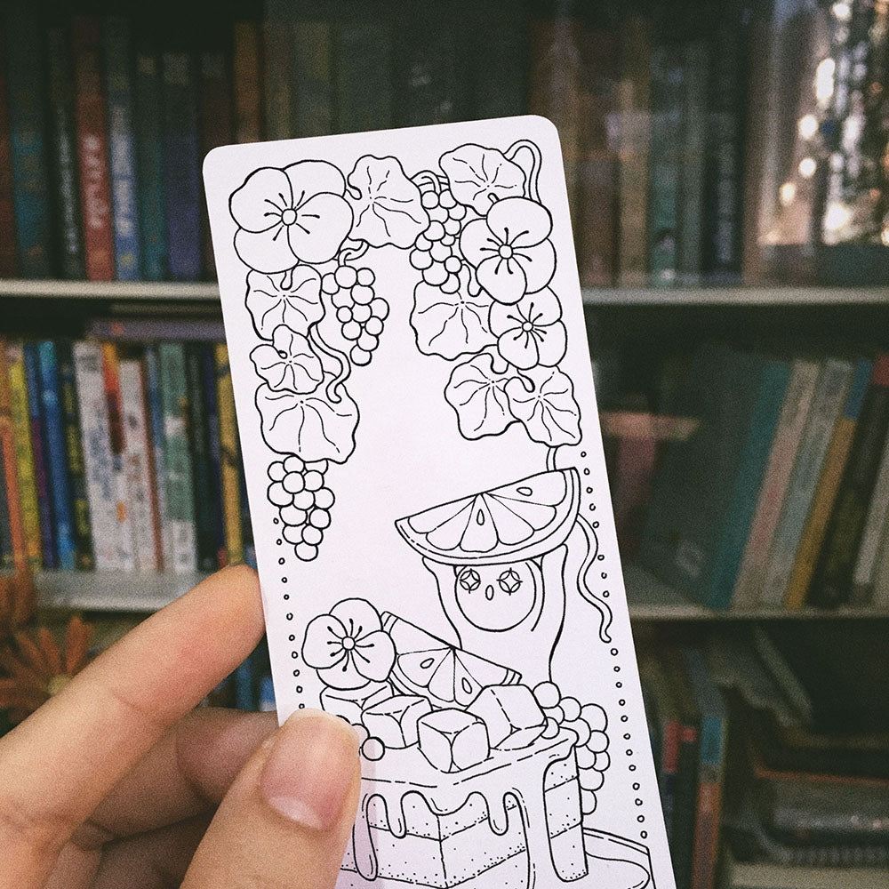 Macarons Coloring Bookmarks
