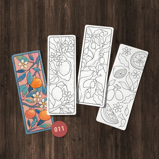 Citrus Coloring Bookmarks