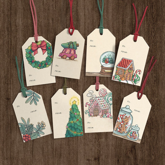 Christmas Gift Tags Set 01