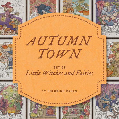 Autumn Town Set 02 - Little Witches and Fairies