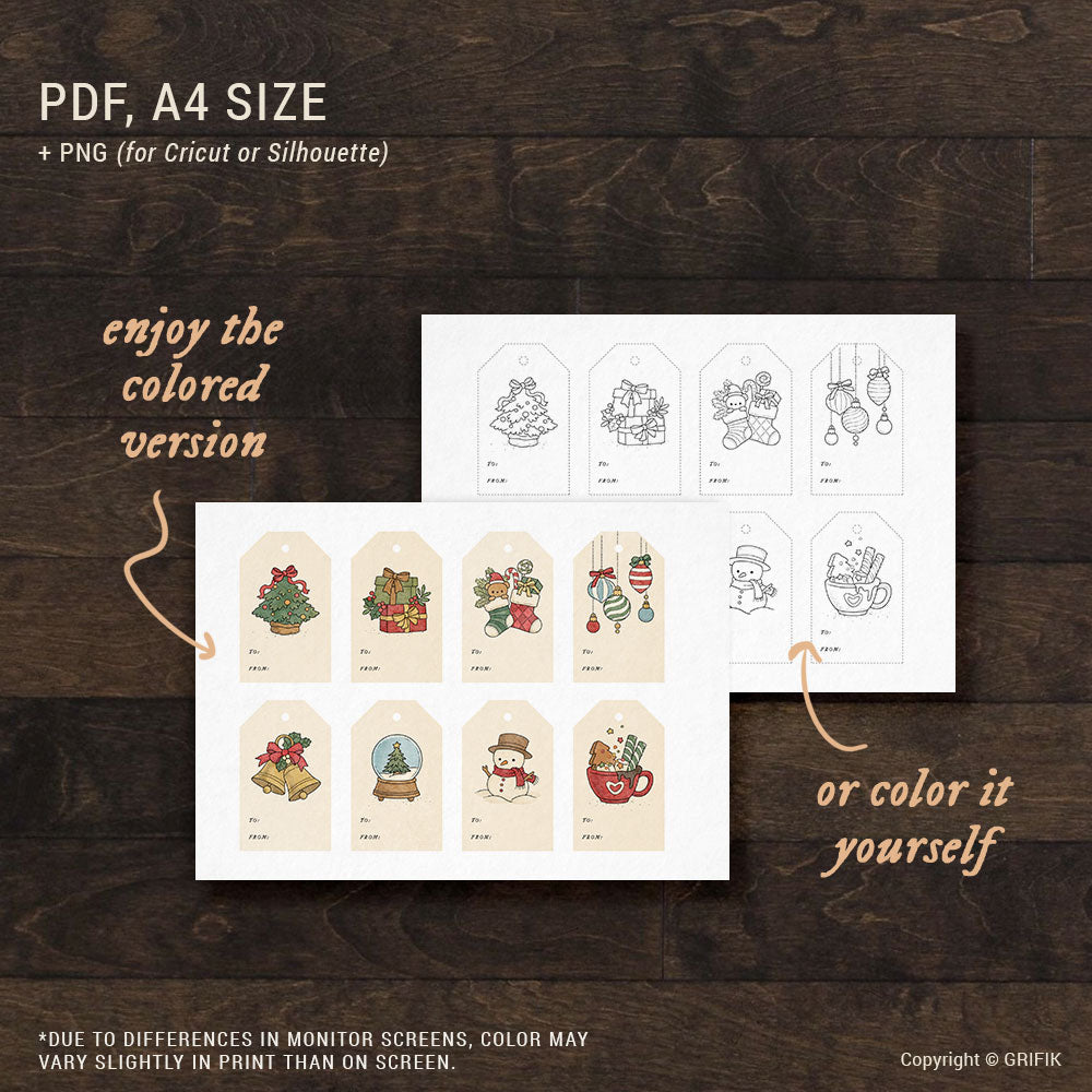 Christmas Gift Tags Set 02