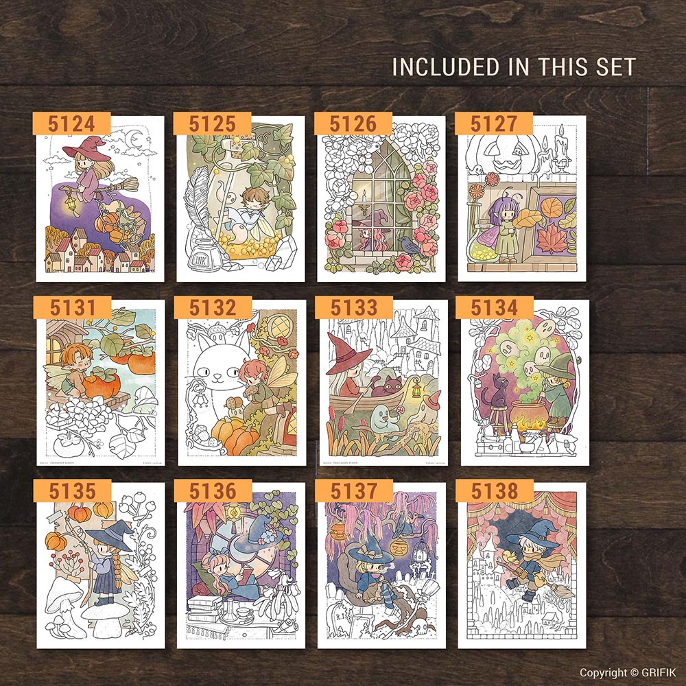 Autumn Town Set 02 - Little Witches and Fairies
