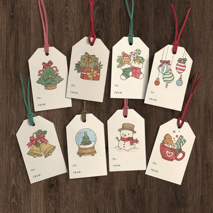Christmas Gift Tags Set 02