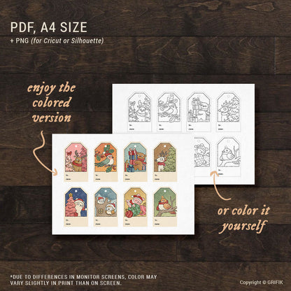 Christmas Gift Tags Set 04