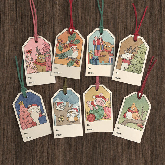 Christmas Gift Tags Set 04