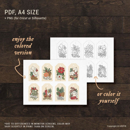 Christmas Gift Tags Set 06