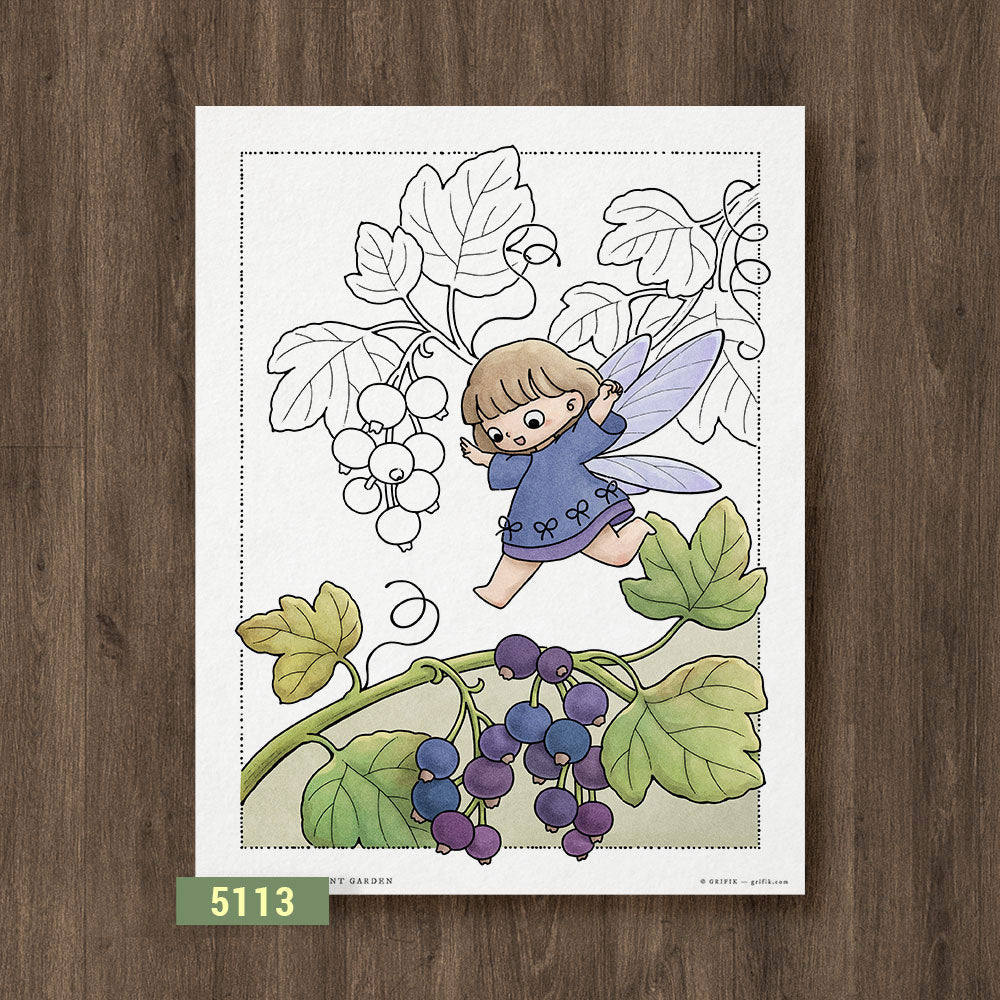 The Currant Garden Coloring Page