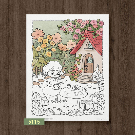 A Gentle Afternoon Coloring Page