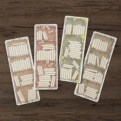 Whimsical Book Tracker Bookmark Set