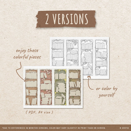 Whimsical Book Tracker Bookmark Set