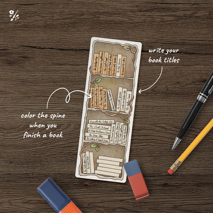Whimsical Book Tracker Bookmark Set