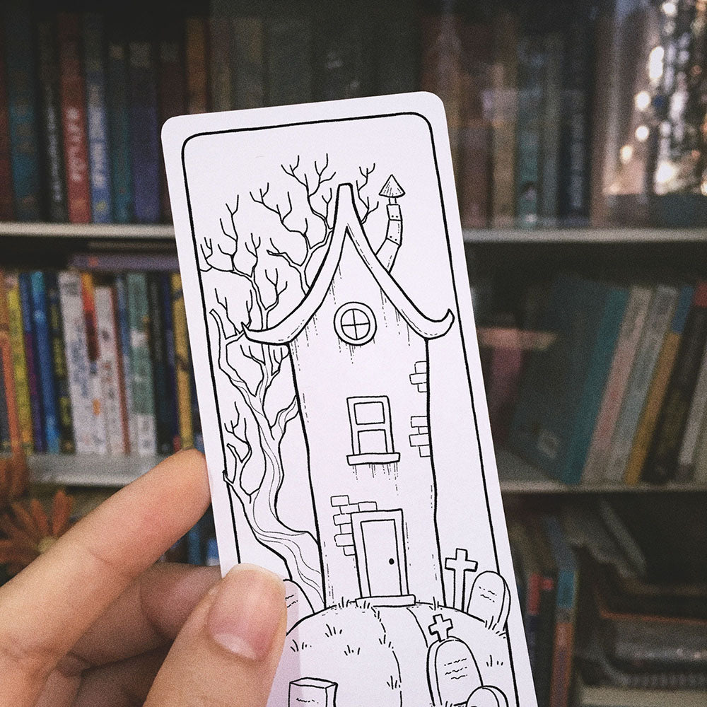 Spooky Coloring Bookmarks